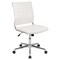 Merrick Lane Corrina Ergonomic Swivel Office Chair Ribbed Back and Seat Mid-Back Armless Computer Desk Chair with Metal Base